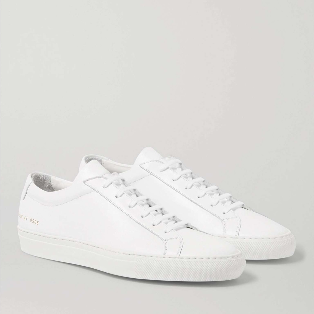 Woman Common Project White Leather Sneakers Euro 40 Or 9